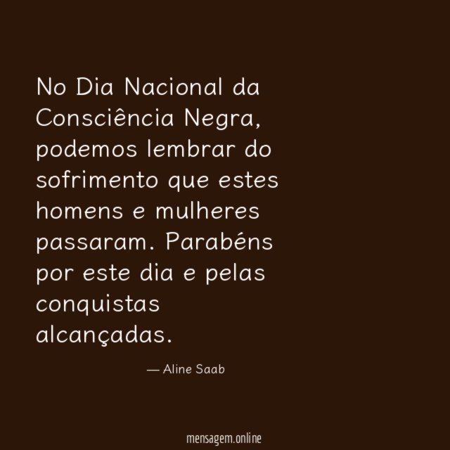 No Dia Nacional da Consciência Negra