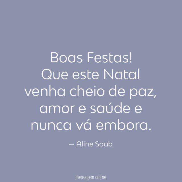 Boas Festas