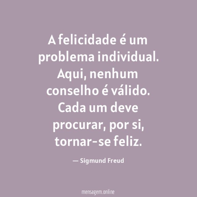 A felicidade é um problema individual