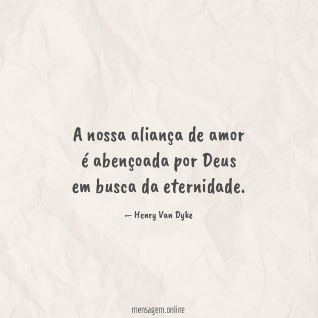 A nossa aliança de amor é abençoada por
