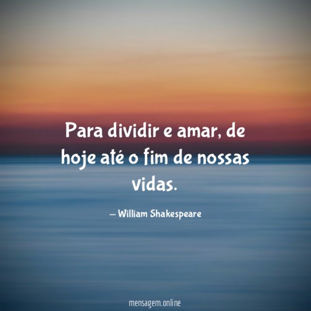 Para dividir e amar