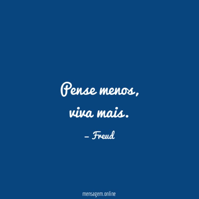 Pense menos