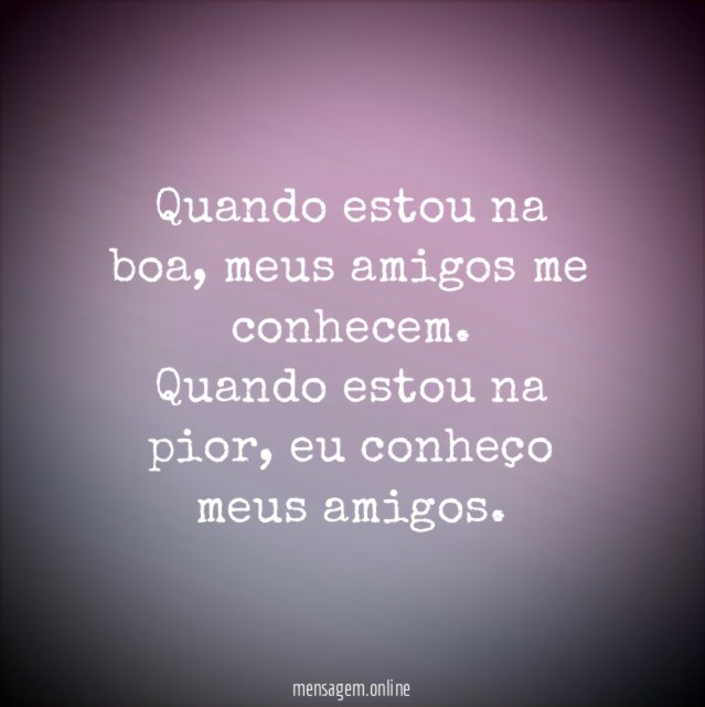 Quando estou na boa