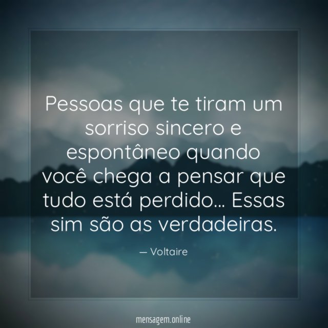 Pessoas que te tiram um sorriso sincero