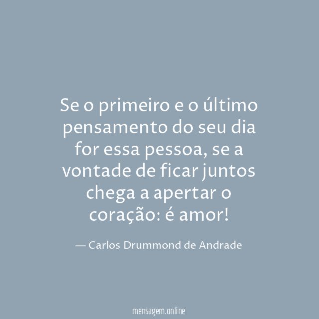 Se o primeiro e o último pensamento do