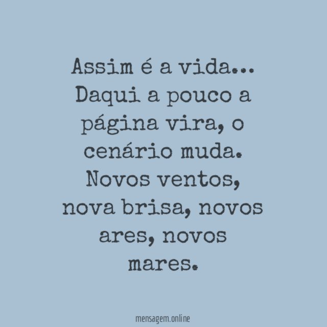 Assim é a vida