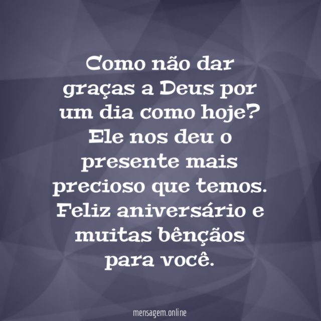 Como não dar graças a Deus por um