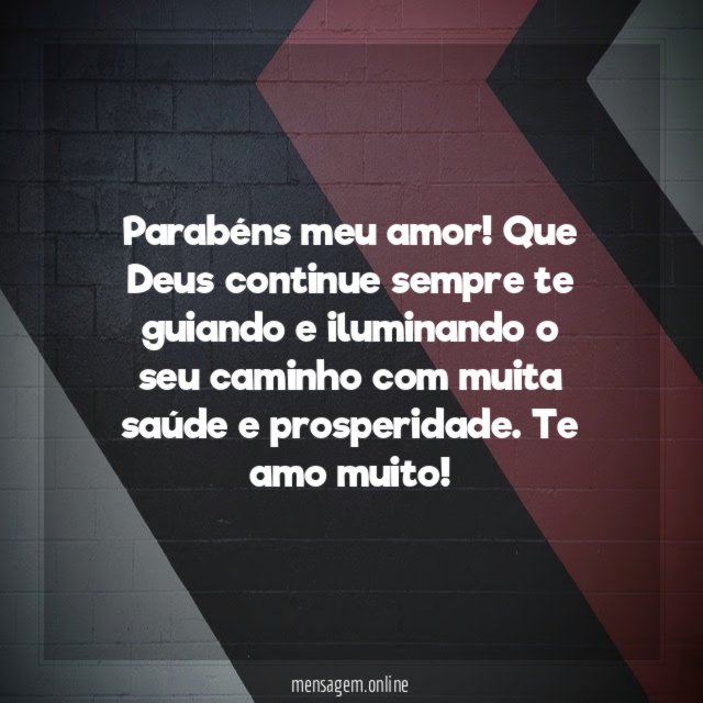 Parabéns meu amor