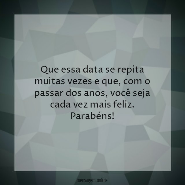 Que essa data se repita muitas vezes e que