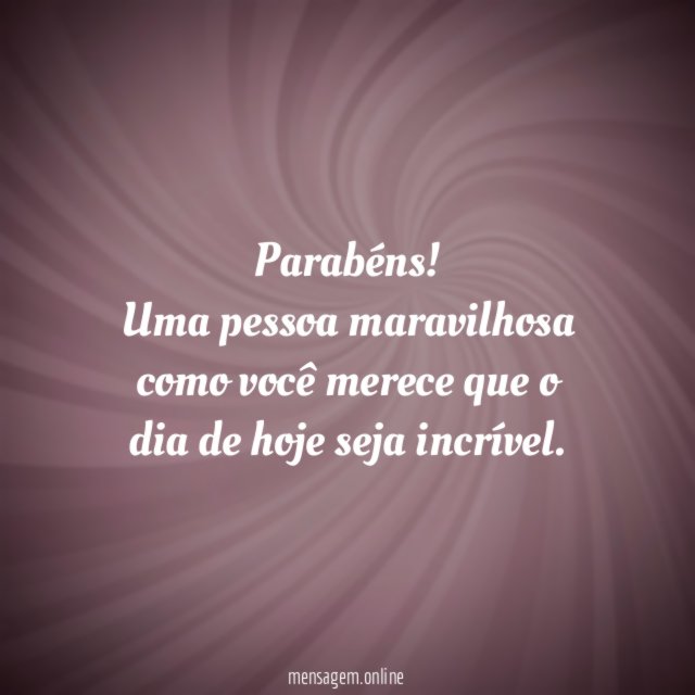 Parabéns