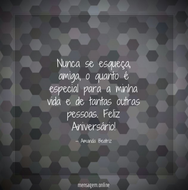 Nunca se esqueça