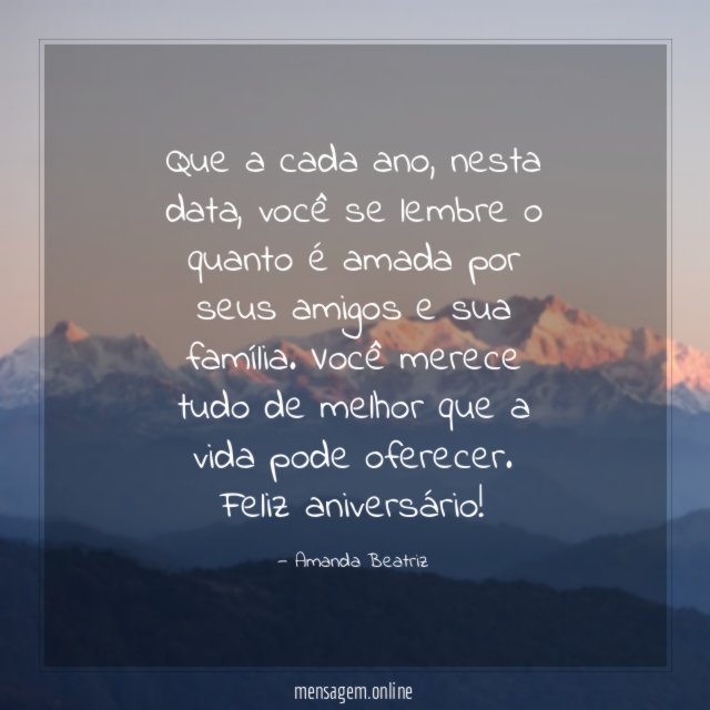 Que a cada ano