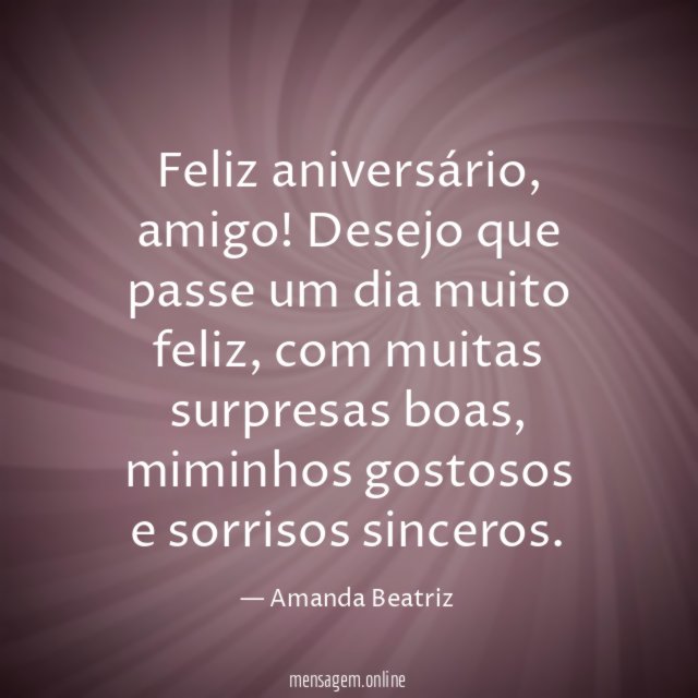 Feliz aniversário