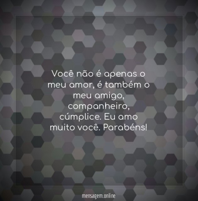 Você não é apenas o meu amor