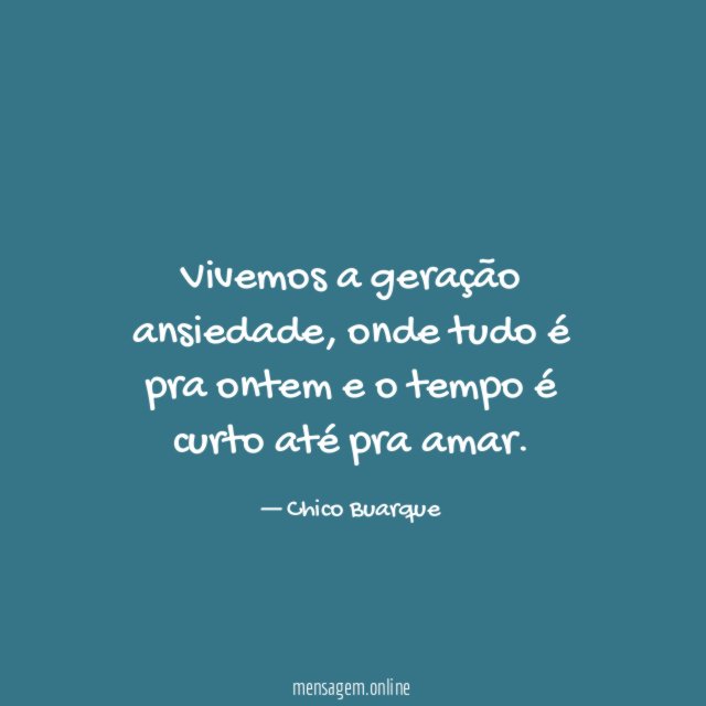 Vivemos a geração ansiedade
