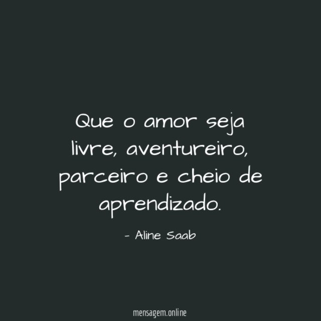 Que o amor seja livre
