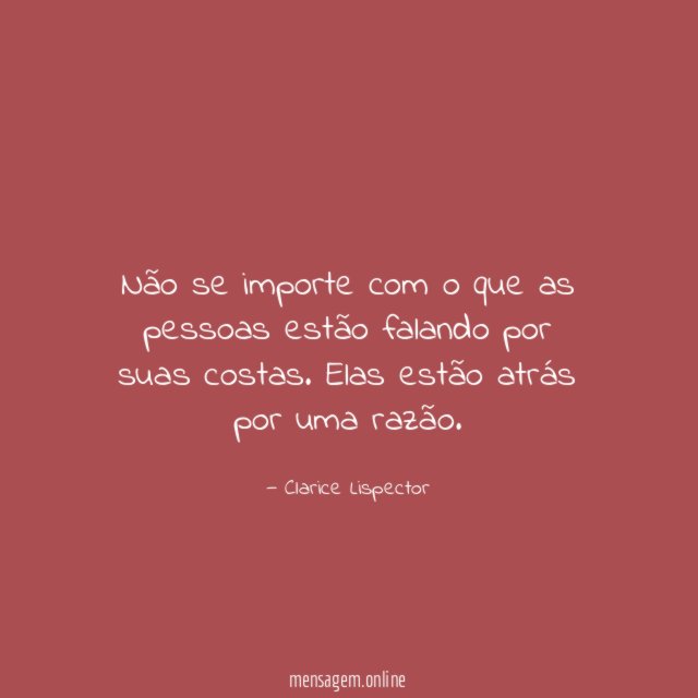 Não se importe com o que as pessoas
