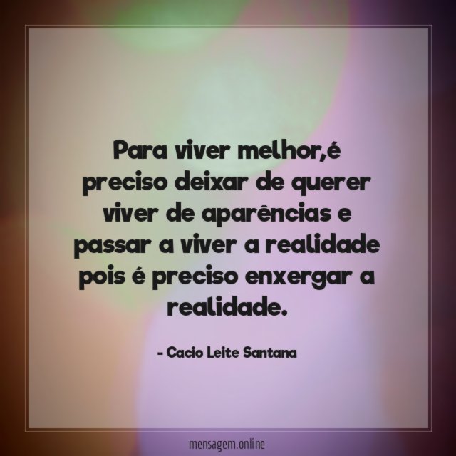 Para viver melhor