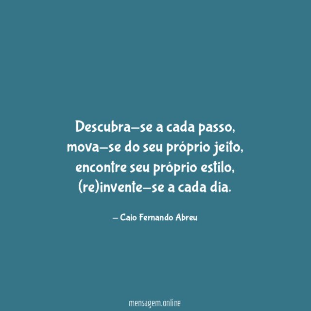 Descubra-se a cada passo