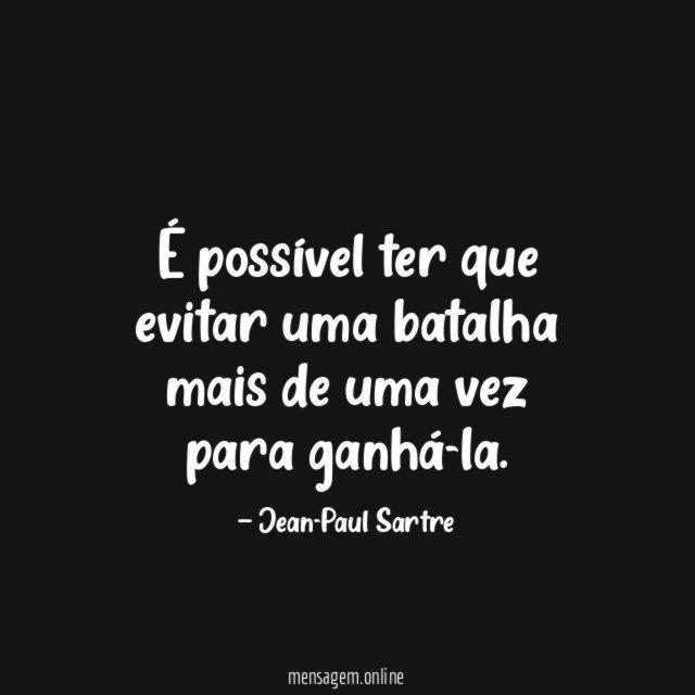 É possível ter que evitar uma batalha mais