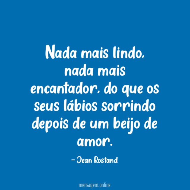 Nada mais lindo