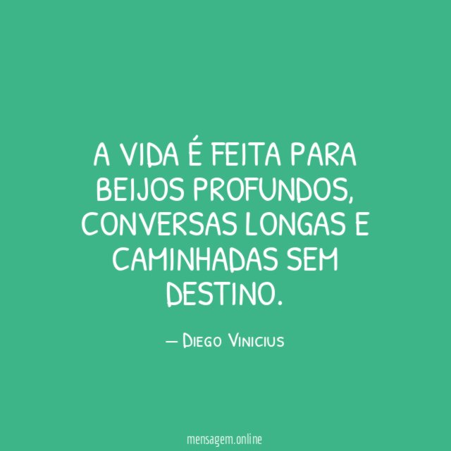 A vida é feita para beijos profundos