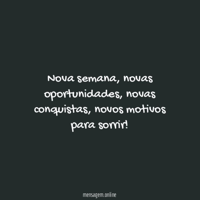 Nova semana