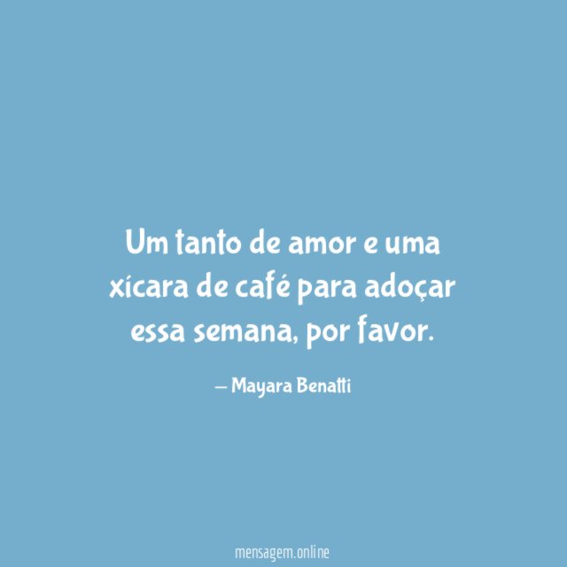 Um tanto de amor e uma xícara de