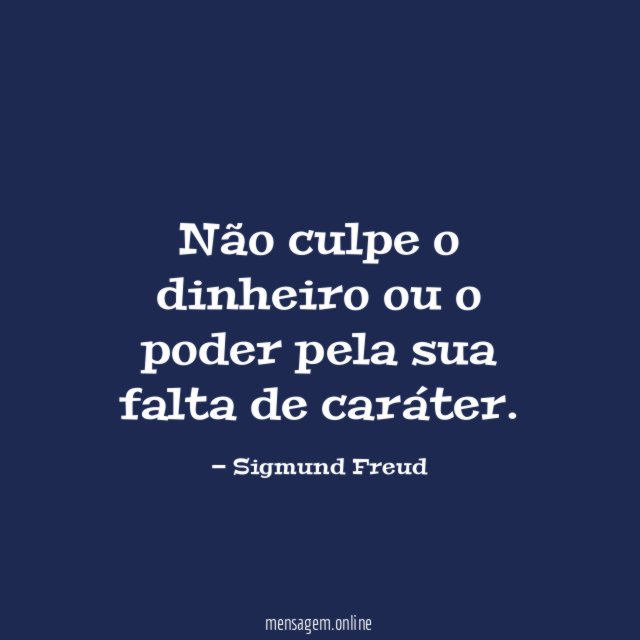 Não culpe o dinheiro ou o poder pela