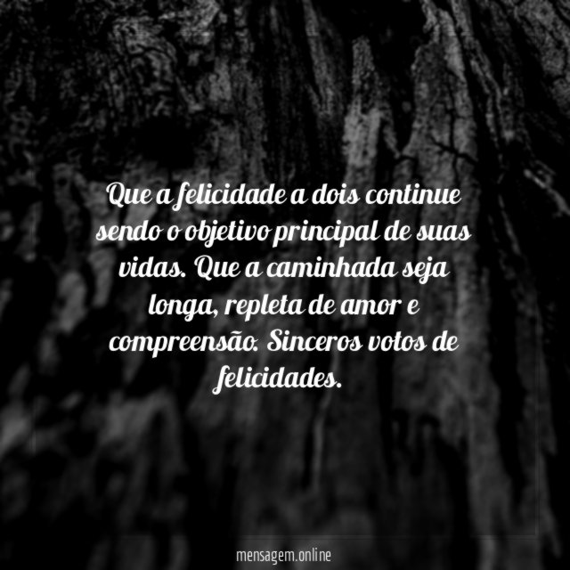 Que a felicidade a dois continue sendo
