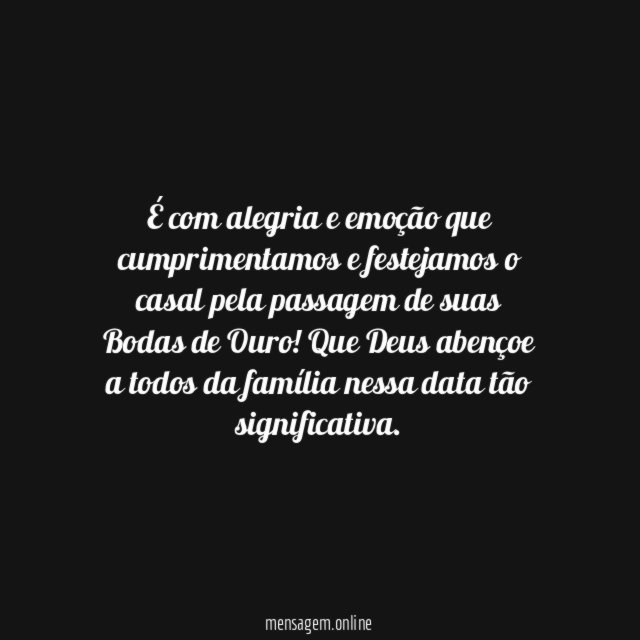É com alegria e emoção que cumprimentamos