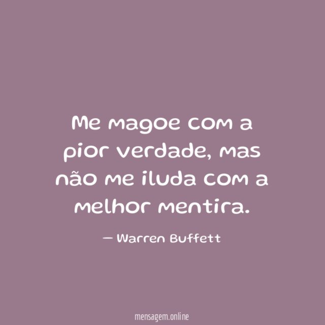 Me magoe com a pior verdade