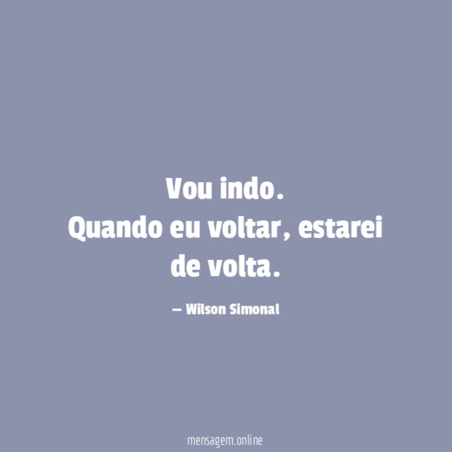 Vou indo