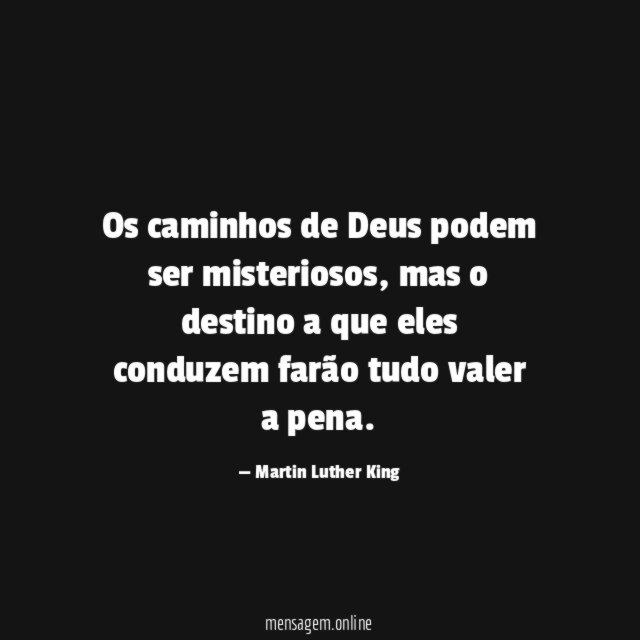 Os caminhos de Deus podem ser misteriosos