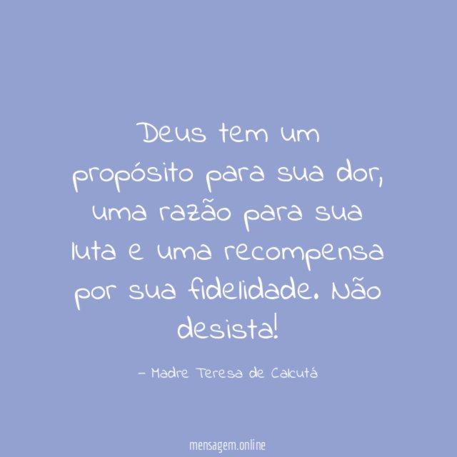 Deus tem um propósito para sua dor