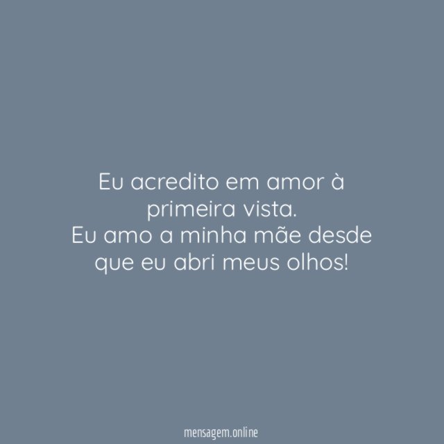 Eu acredito em amor à primeira vista