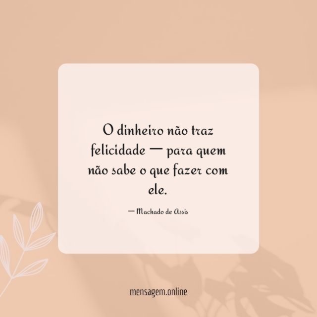 O dinheiro não traz felicidade — para quem