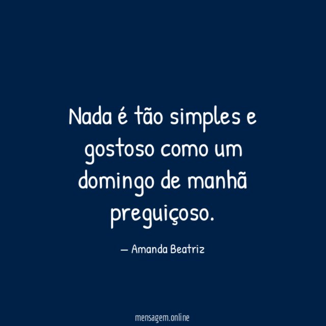 Nada é tão simples e gostoso como um