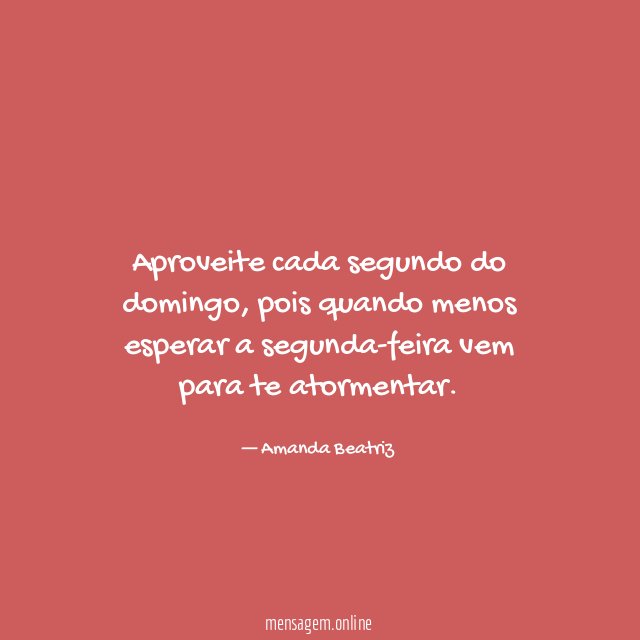 Aproveite cada segundo do domingo