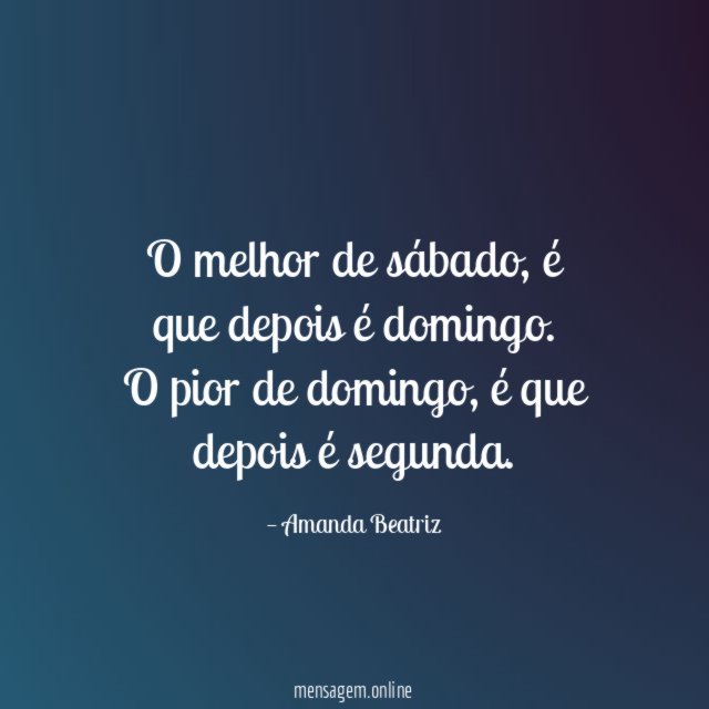 O melhor de sábado