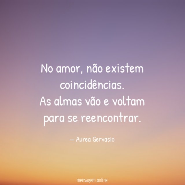 No amor