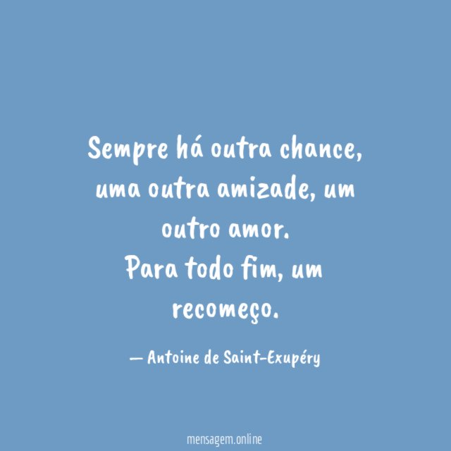 Sempre há outra chance