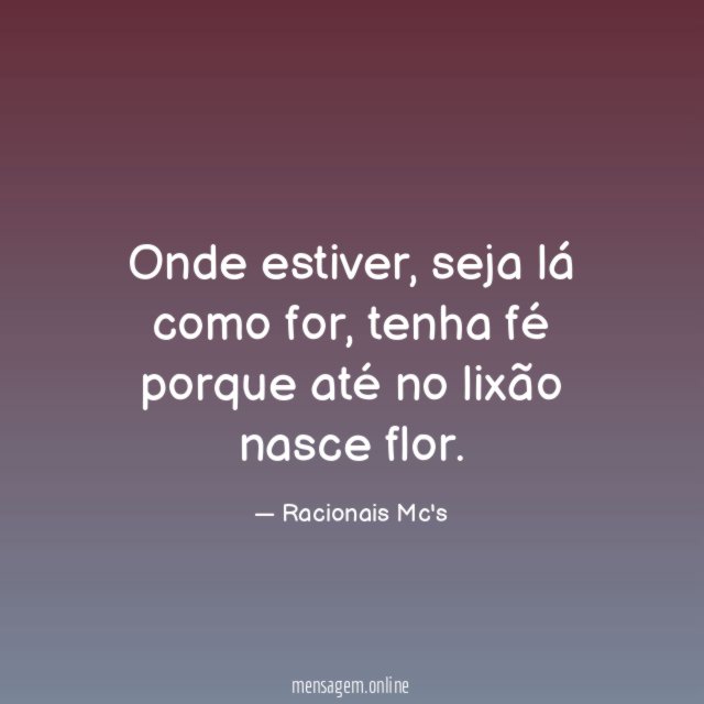 Onde estiver