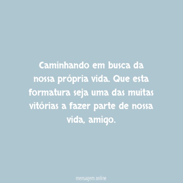 Caminhando em busca da nossa própria vida