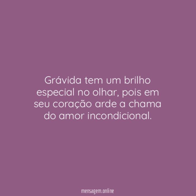 Grávida tem um brilho especial no olhar