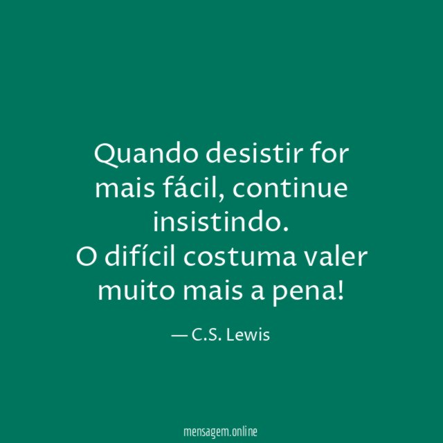 Quando desistir for mais fácil