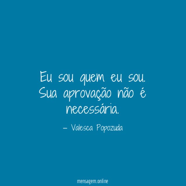 Eu sou quem eu sou