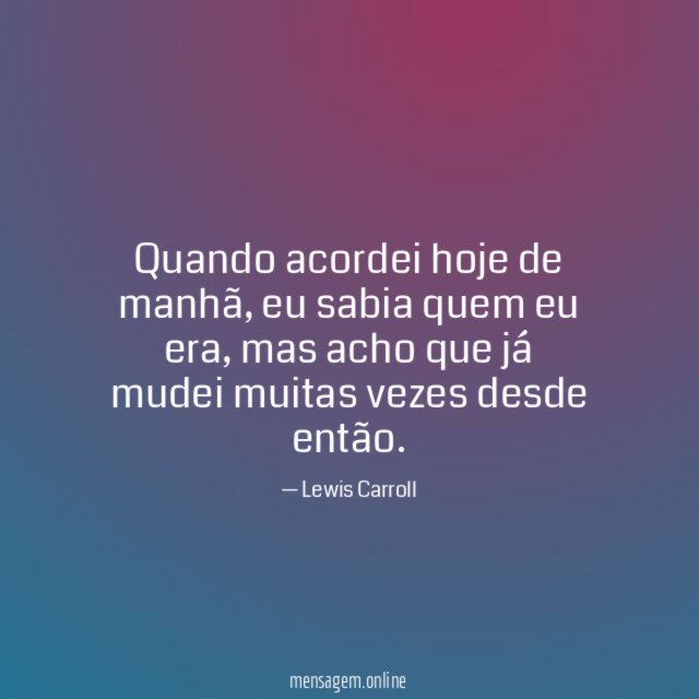 Quando acordei hoje de manhã