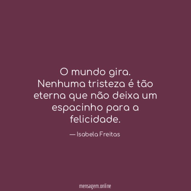 O mundo gira