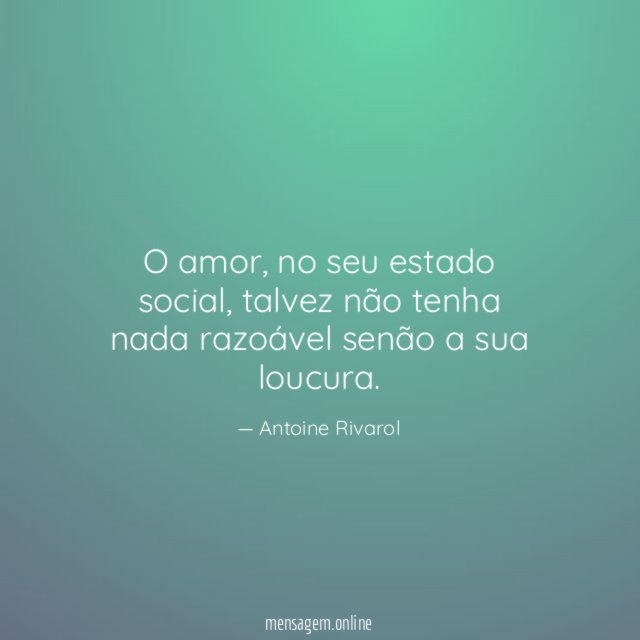 O amor